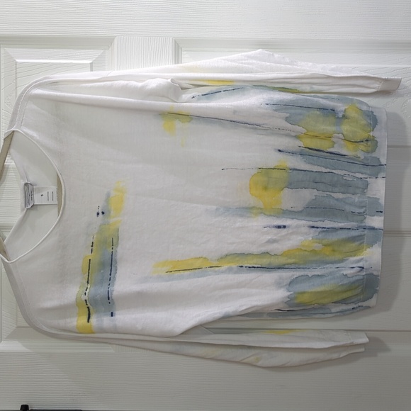 Ploumanac'h Abstract Art Comfy Knit Hand Painted Women's Italian Sweater NWOT - Picture 5 of 14